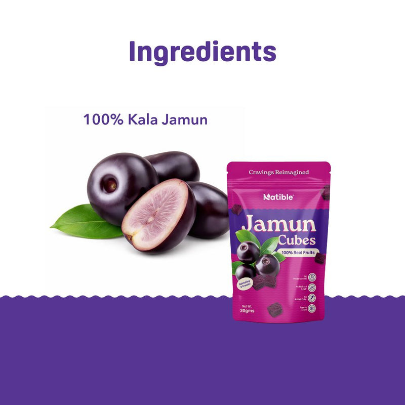 Natible Jamun Freeze Dried – Naturally Fruity Snack