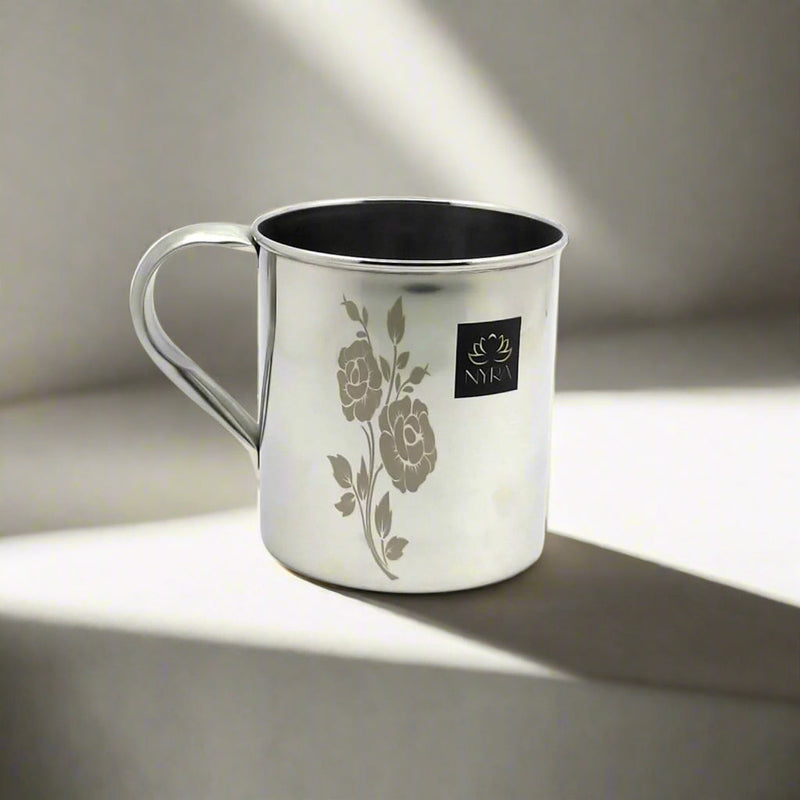 Stainless Steel Laser Printed Mug with Glossy Finish – Coffee Mug