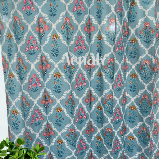 aenak-blue-little-flower-eyelet-handblock-curtains-copy