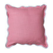 Nurture India Pink Scallop Cushion Cover