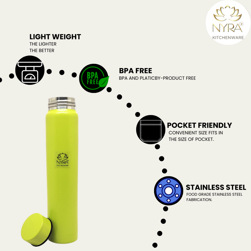 Stainless Steel Single Wall Pocket Water Bottle  – Water Bottle
