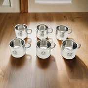 Stainless Steel Double-wall Mini/Piyali Tea Cup Set – Kitchen Utensil