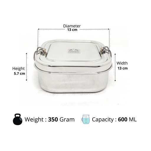 Stainless steel Double Decker tiffin box – Kitchen Utensil