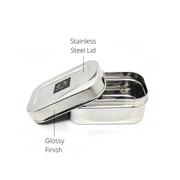 Stainless Steel Mini Rectangle Storage Box/Containers With Lid – Storage Container