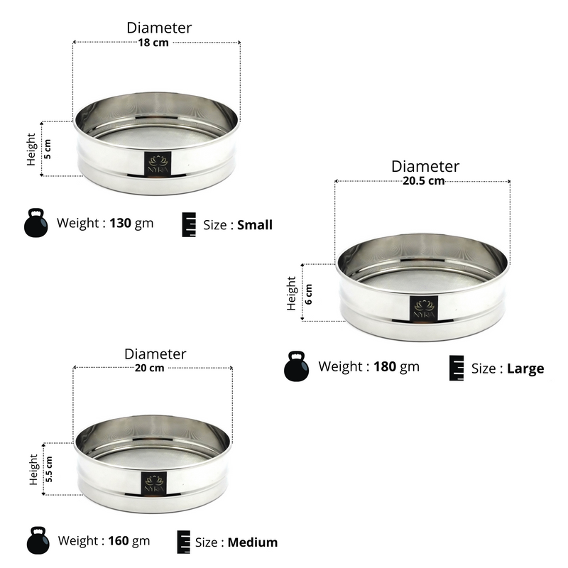 Stainless Steel Fine Mesh Seive – Kitchen Utensil