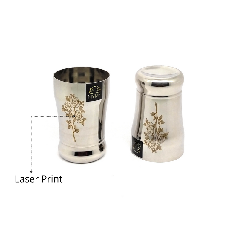 Stainless Steel Glass /Tumbler for Water 400 ML each – Drinking Tumbler