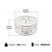 Stainless Steel Round Dibbi/Dabba – Kitchen Utensil