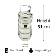 Stainless Steel 4-Tier Tiffin Box – Storage Container