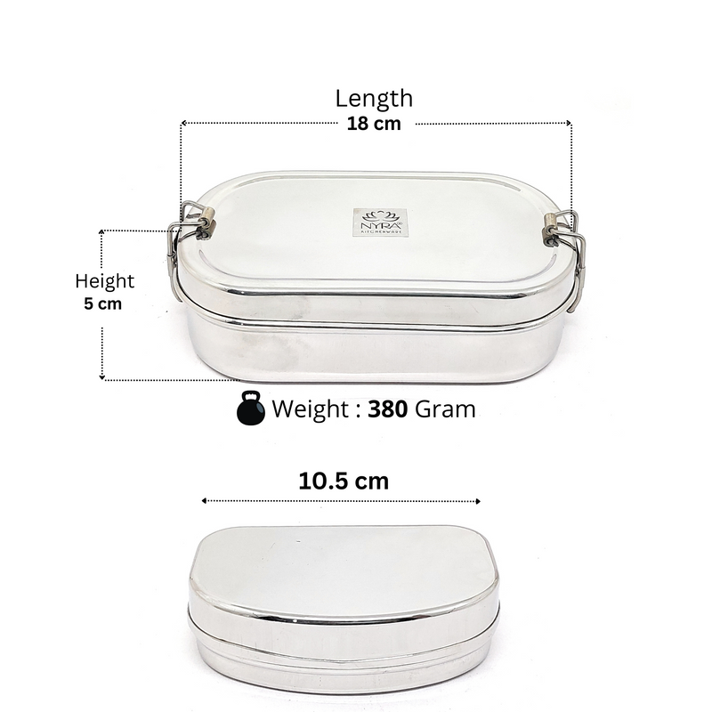 Stainless Steel Locking Clips Lunch Box – Storage Container