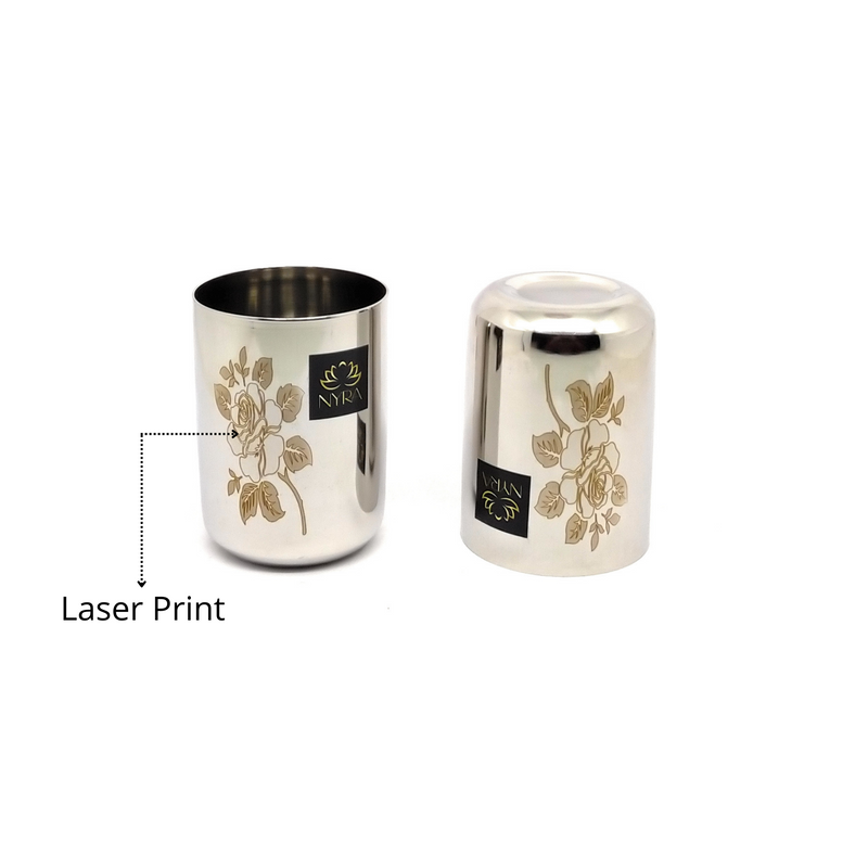 Stainless Steel Tumbler/Glass Set – Drinking Tumbler