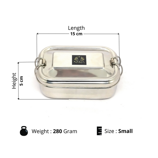 Stainless Steel Lunch Box with Locking Clip – Storage Container
