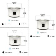 Pure Aluminium Mini Patila Set – Kitchen Utensil