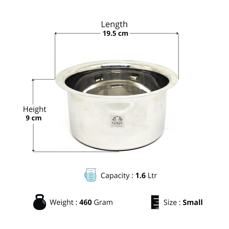 Premium Stainless Steel Tope Set (3-Piece) for All Cooktops – Kitchen Utensil