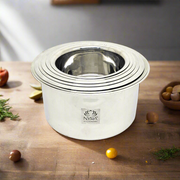 Induction Compatible Stainless Steel Boiling Vessel with Lid – Kitchen Utensil