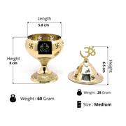 Pure Brass/Peetal Swastik Diya