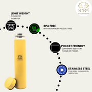 Stainless Steel Single Wall Pocket Water Bottle  – Water Bottle