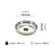 Stainless Steel Sweet Dish Katori Set – Serving Bowl