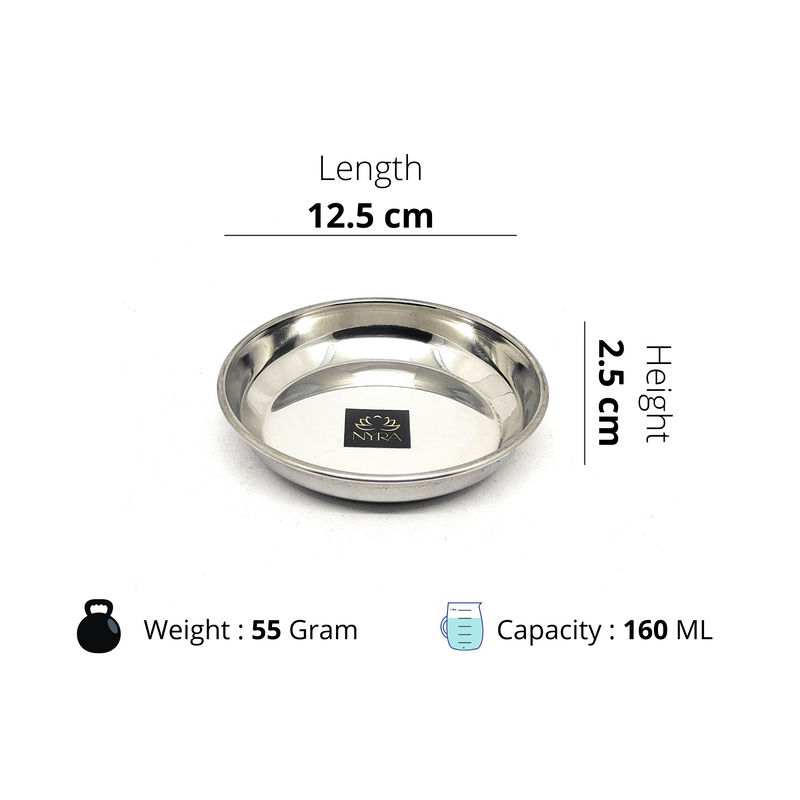 Stainless Steel Sweet Dish Katori Set – Serving Bowl
