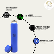 Stainless Steel Single Wall Pocket Water Bottle – Water Bottle