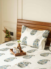 local-kala-neeli-kali-flat-fitted-bedsheet-108x108-inches