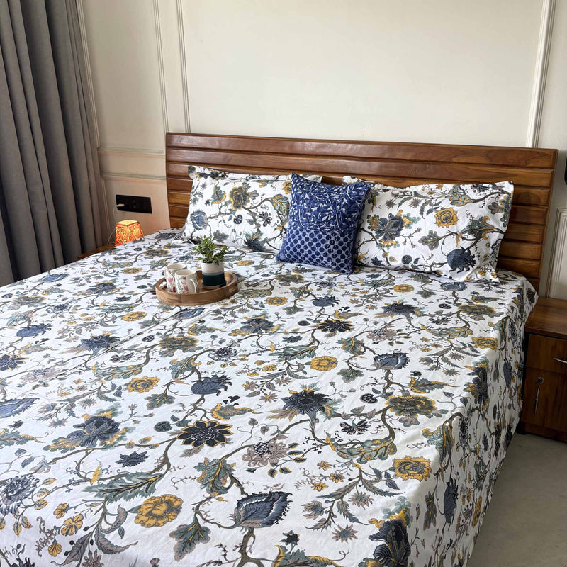 local-kala-anokhi-prints-white-flat-i-fitted-bedsheet-108x108-inches