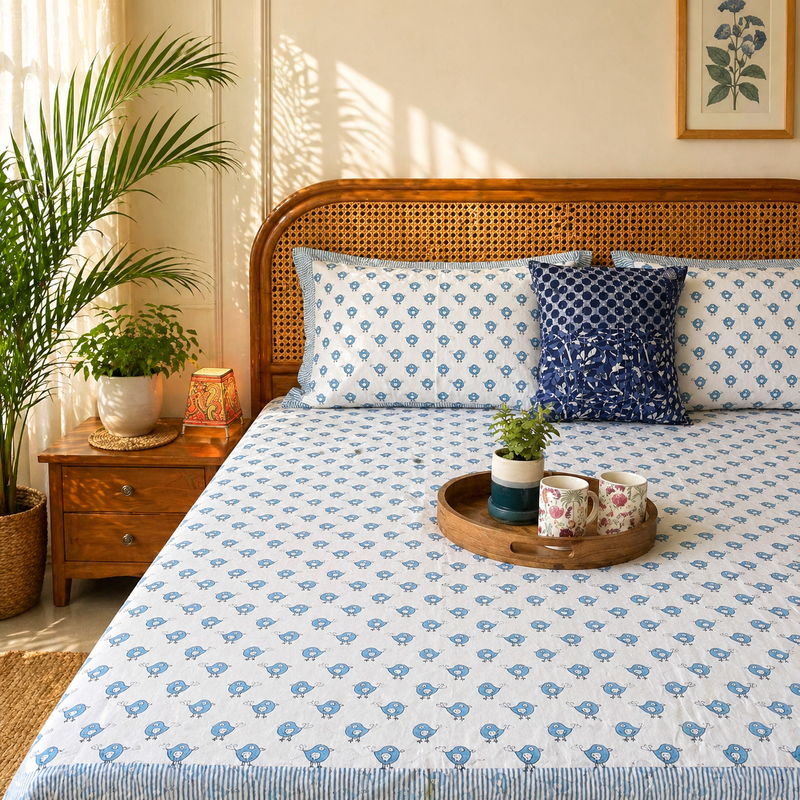 local-kala-blue-bird-hand-block-print-bedsheet-90x108-inches