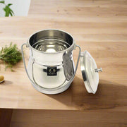 Stainless Steel Milk Pot/Container with lid – Storage Container