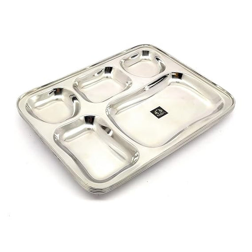 Stainless-Steel Apple shaped 5 in 1 divided compartment Bhojan Thali – Kitchen Utensil