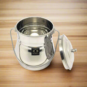 Stainless Steel Milk Pot/Container with lid – Storage Container