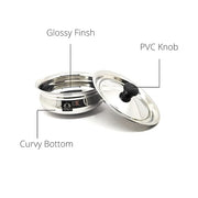 Stainless Steel Biryani Handi with Lid and PVC Knob - Cooking Handi – Cooking Handi
