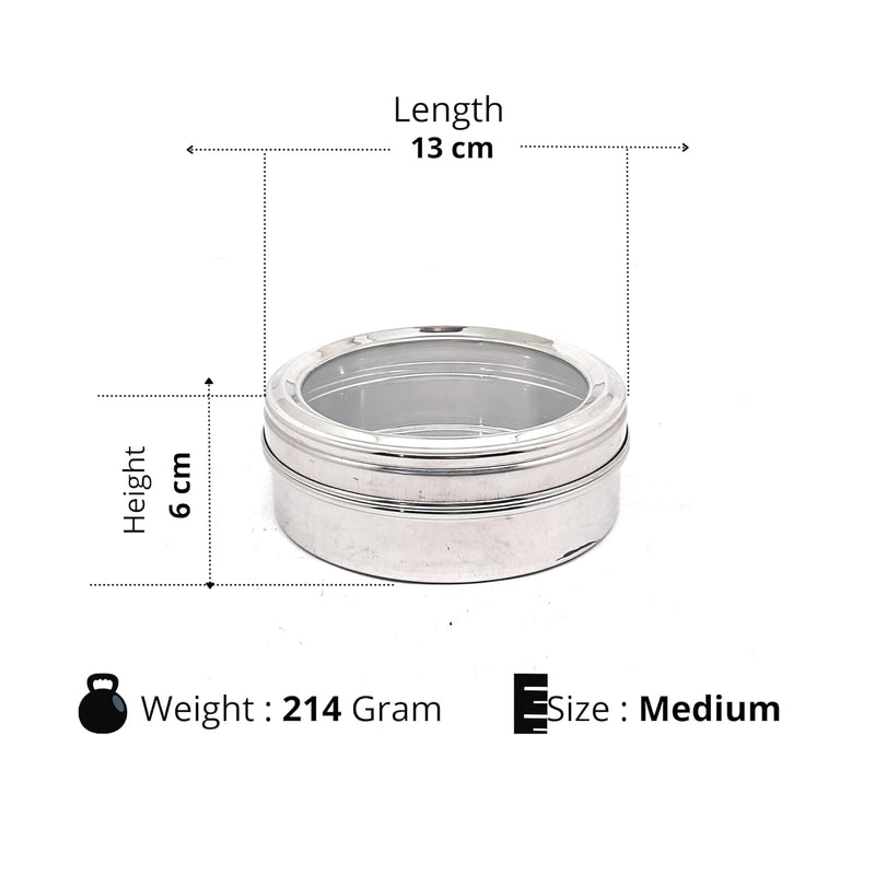NYRA® Stainless Steel Sweet Box  – Storage Container