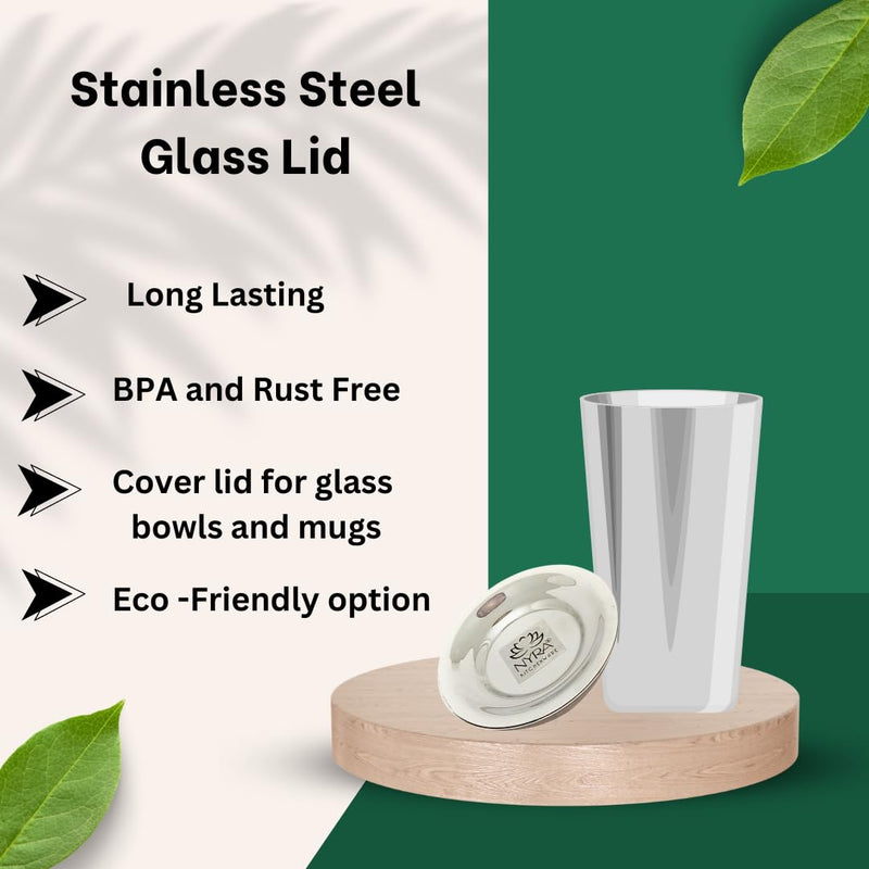 Stainless Steel Cover Plate for Glass – Drinking Tumbler