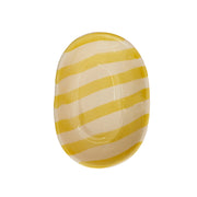 Nurture India Pastel Yellow Stripe Ceramic Bowl