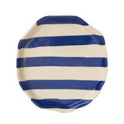 Nurture India Blue Stripe Ceramic Plates 2-Piece Set
