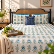 local-kala-aashiyana-blue-flat-i-fitted-bedsheet-108x108-inches