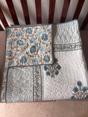 aenak-royal-indigo-buta-handblock-printed-reversible-quilted-cotton-bedcover-set-105x108