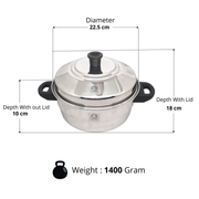 Stainless Steel Idli Cooker - 5 Plates – Idli Steamer