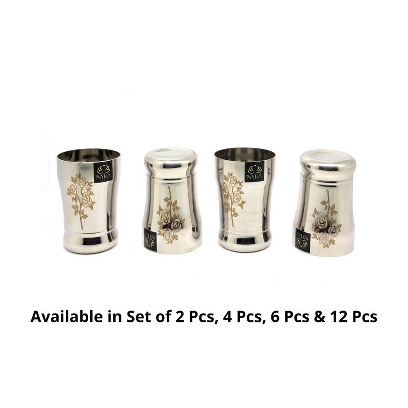 Stainless Steel Glass /Tumbler for Water 400 ML each – Drinking Tumbler