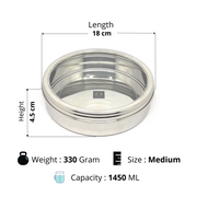 Stainless Steel Storage-Box with See Through Lid – Storage Container