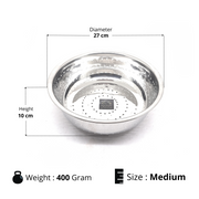 Stainless Steel Rice, Fruits & Vegetables Basin Strainer/Colander – Kitchen Utensil