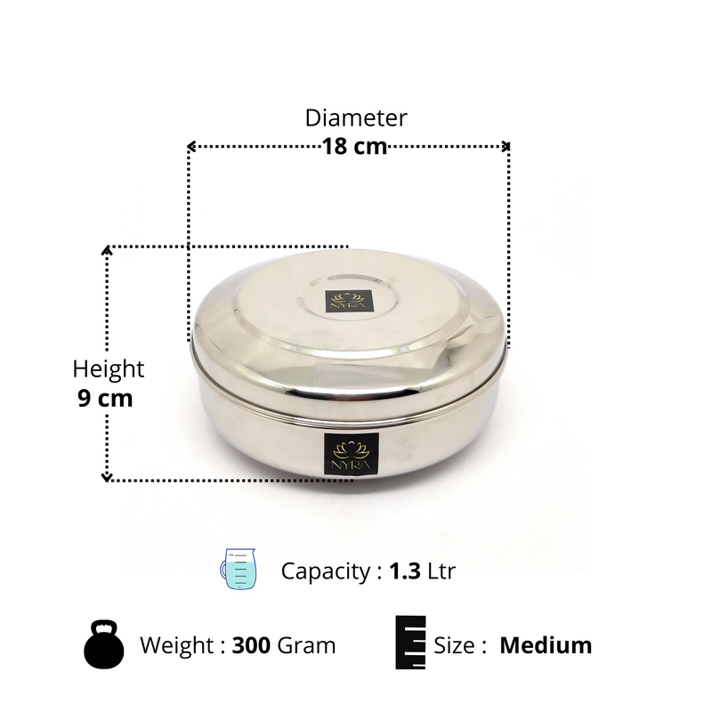 Stainless Steel Chapati Box – Chapati Storage Box