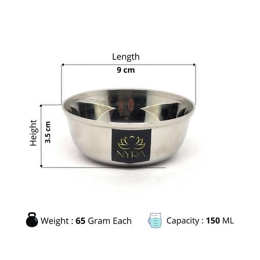 Stainless Steel Mini Katori/Bowl – Stainless Steel Katori Bowl