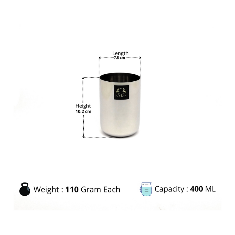 Heavy Gauge Stainless Steel Glass/Tumbler – Drinking Glass