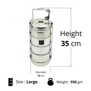 Stainless Steel 4-Tier Tiffin Box – Storage Container