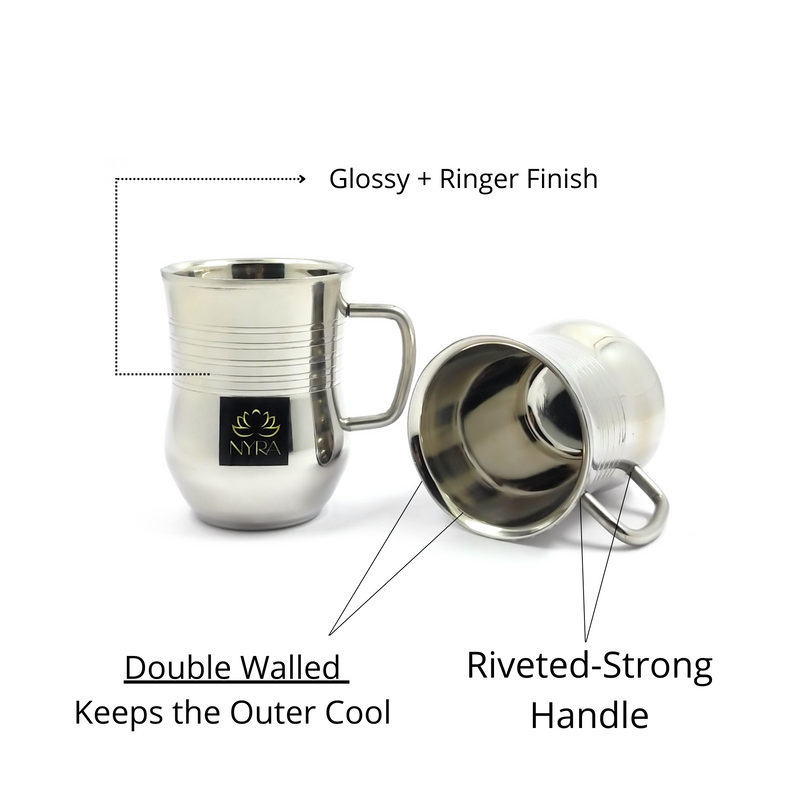 Stainless Steel Tea & Coffee Mugs – Kitchen Utensil