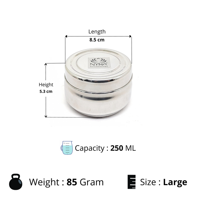 Stainless Steel Mini Containers Set - 3-Piece – Storage Container
