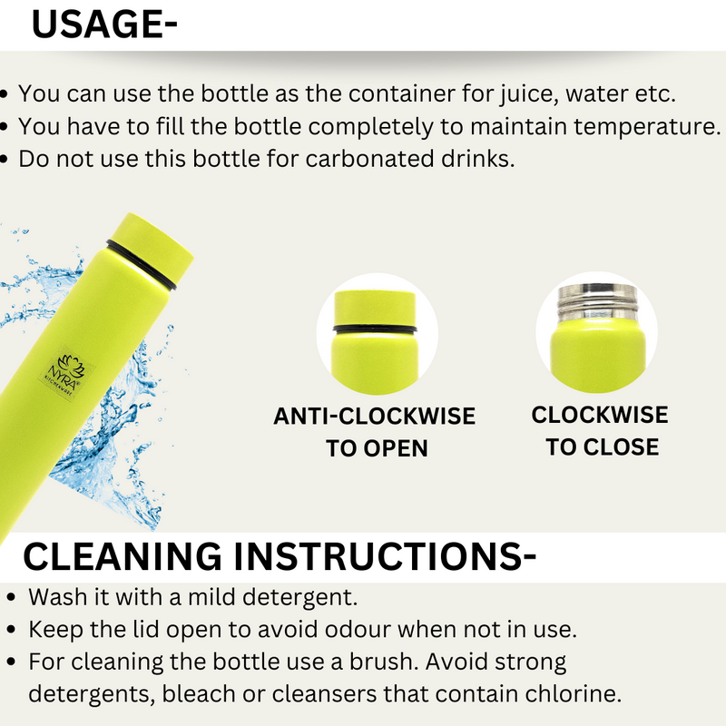 Stainless Steel Single Wall Pocket Water Bottle – Water Bottle