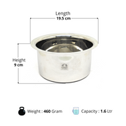 Induction Compatible Stainless Steel Boiling Vessel with Lid – Kitchen Utensil