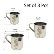 Stainless Steel Laser Printed Mug with Glossy Finish – Kitchen Utensil