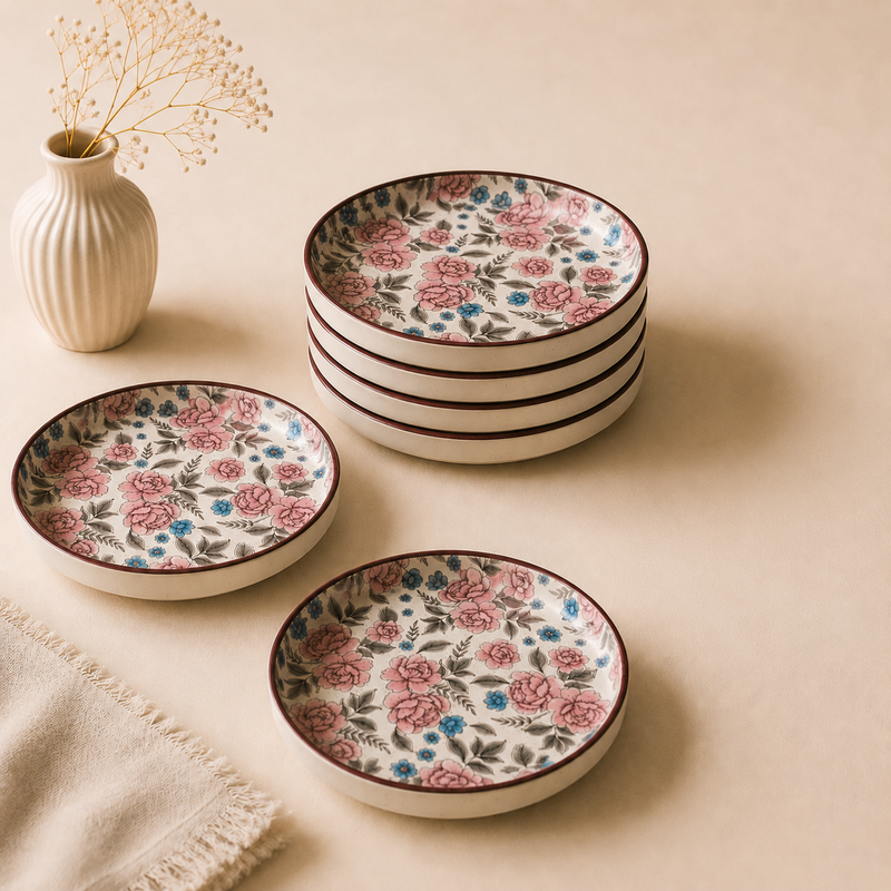 ceramic-kitchen-vintage-bloom-floral-flat-plates-set-of-2-8-inch